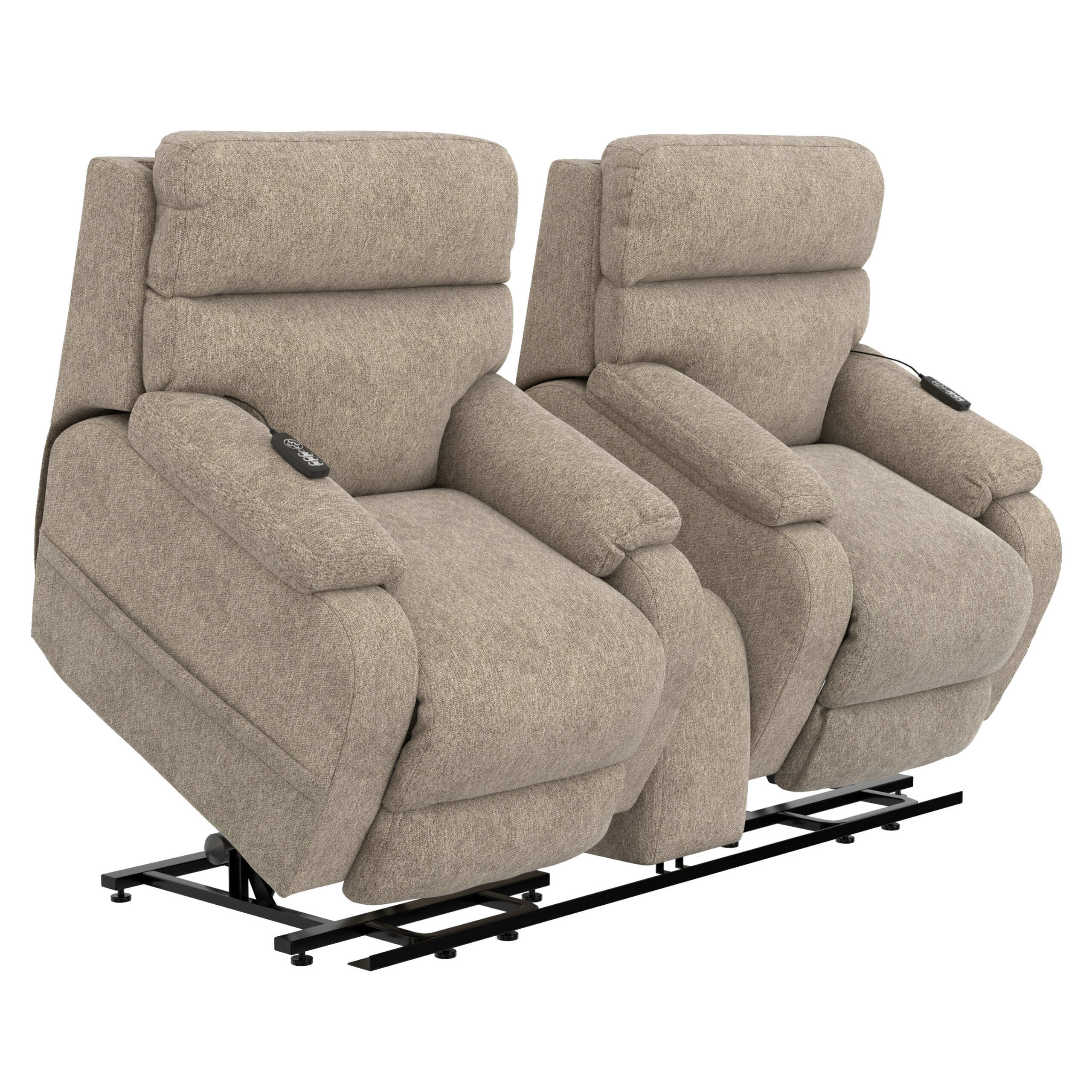Catnapper Regenerator Dual Lift Chairs in Burlap-image