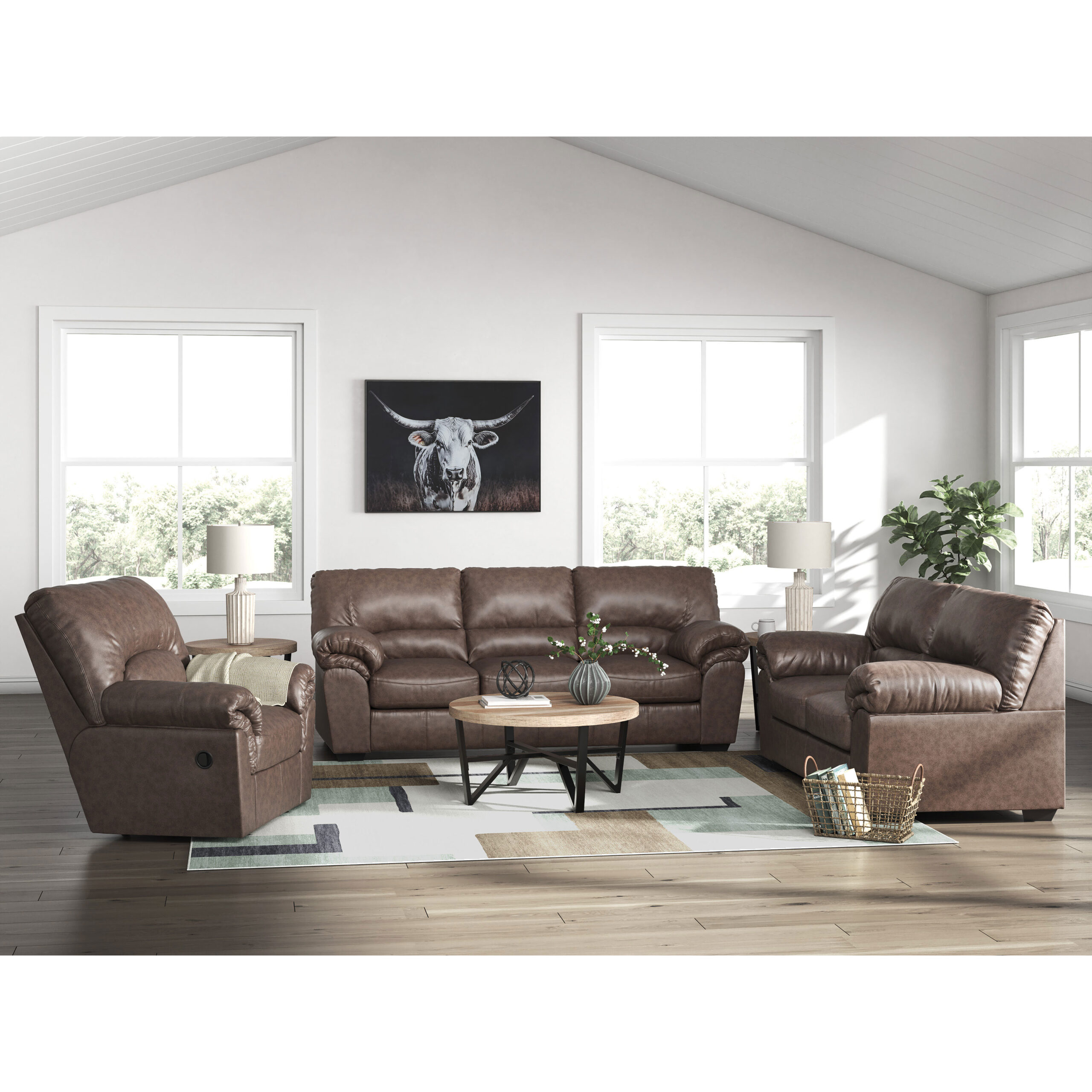 Read more about the article Ashley PC27704 Willowbend Sofa/Love in Umber