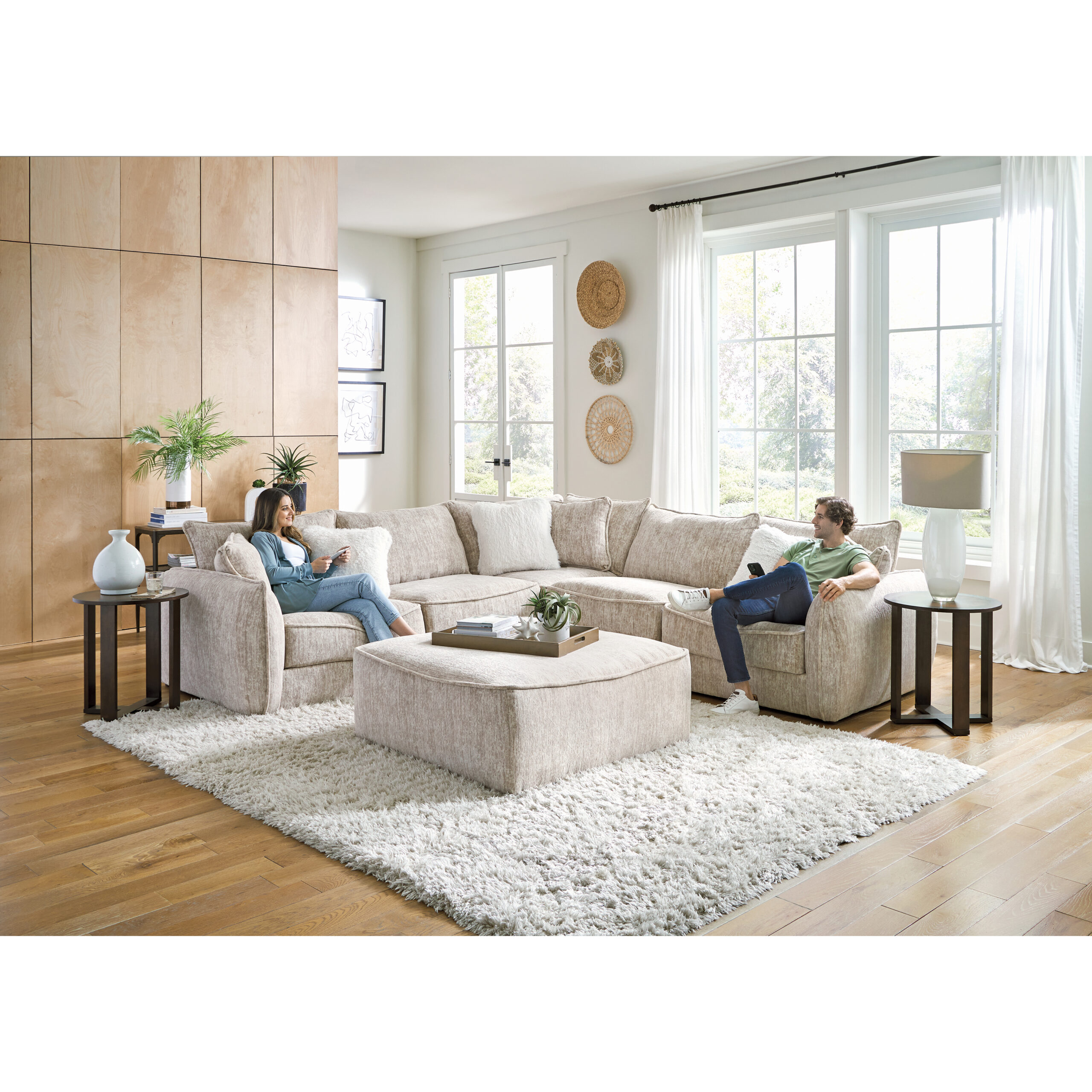 Jackson 2603 Bucktown Sectional in Parchment-image