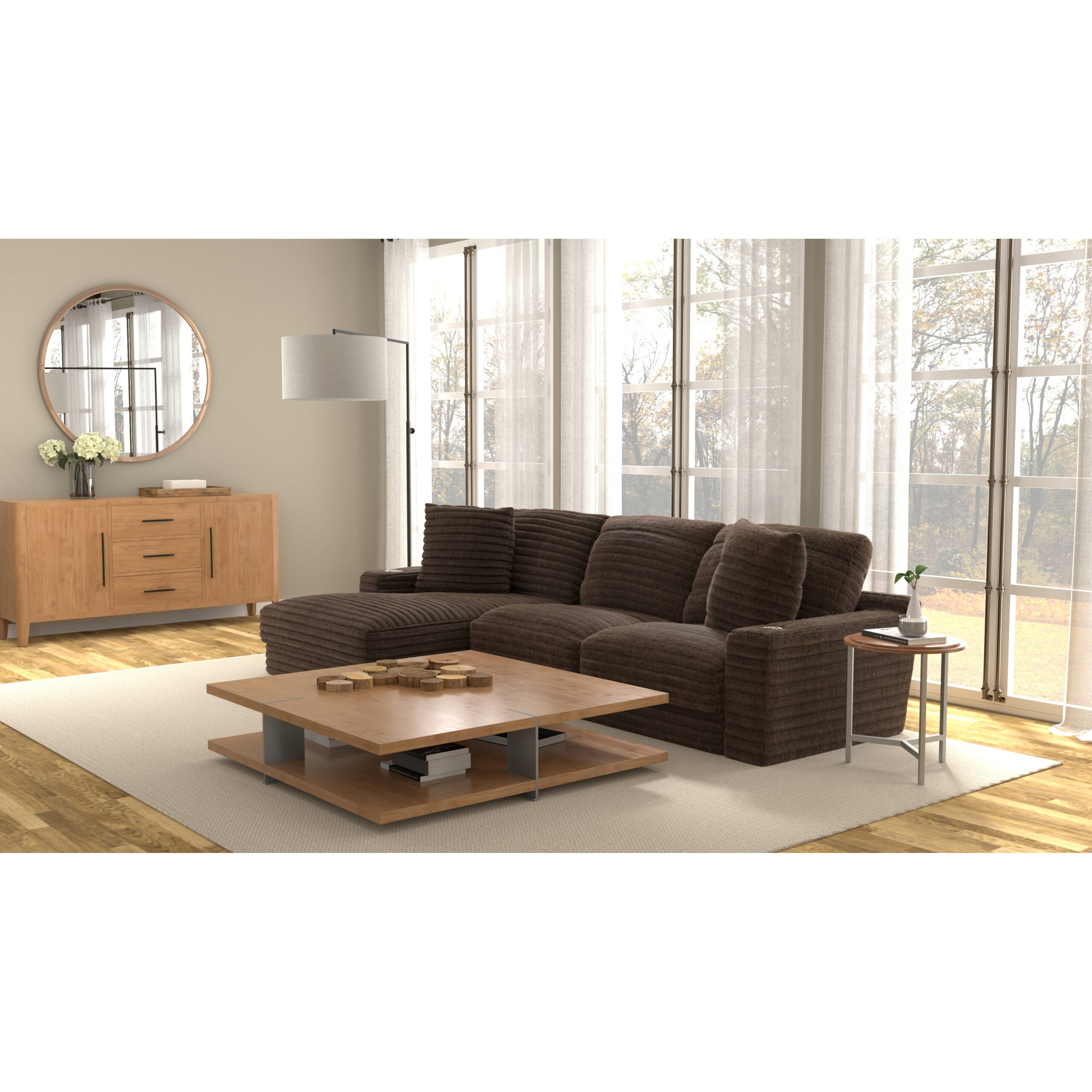 Read more about the article Jackson 3045 Comfry RSF Sofa Sectional Chocolate (SETS ONLY)