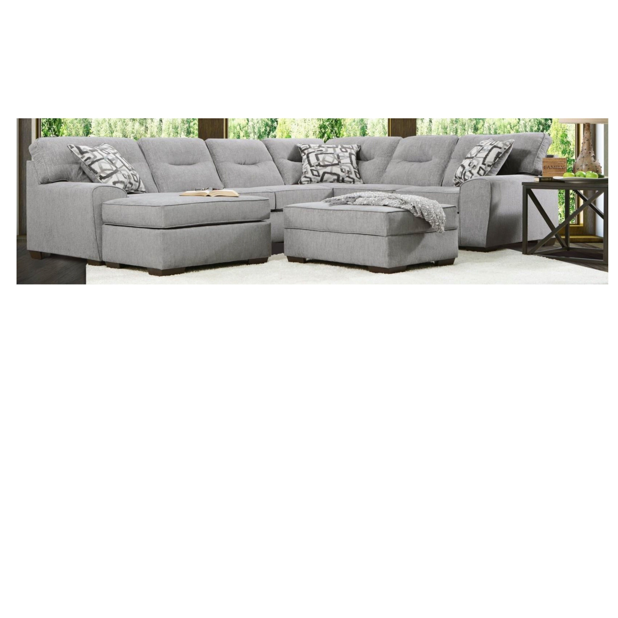 A & W 2124 Seneca Sectional in Marble-image